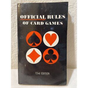 VINTAGE OFFICIAL RULES OF CARD GAMES 72ND EDITION BOOK